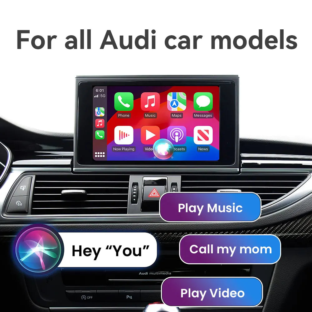 Wireless CarPlay &amp; Android Auto Interface Box for Audi