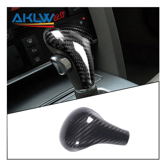 Real Carbon Fiber Gear Shift Knob Cover for Audi A4L, A5, Q5, Q7 &amp; A6L