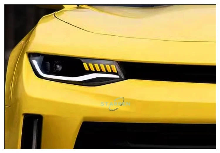 2016-2019 Modified Lens Daytime Running Lights Turn Signal Car Parts Plug and Play LED Headlights for Chevrolet Camaro