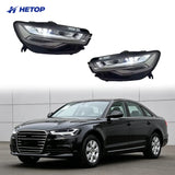 HETOP Phares à matrice LED pour Audi A6 (2012–2015) – Mise à niveau Plug & Play avec DRL et Angel Eye