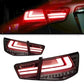 For 09-13 Forte Tail Light Assembly Modified LED Running Lights Brake Lights Flowing Turn Signals 30W