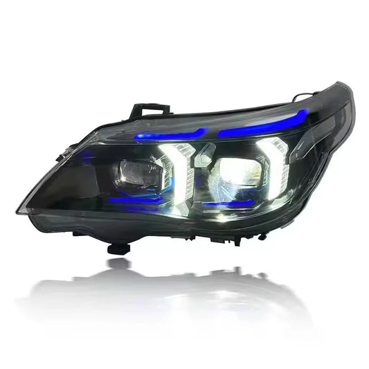 LED Headlights for BMW 5 Series E60 (2005–2010) – Yellow &amp; White Switchable DRL