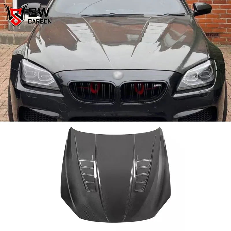 Dual Side Carbon Fiber Hood for BMW 6 Series F06 / F12 / F13 &amp; M6 (2012–2017)