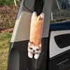 Dog Cat Car Neck Pillow Seat Belt Shoulder Pad Car Neck Pillow Travel 3D Animal Neck Cushion Universal Car Accessory Cartoon