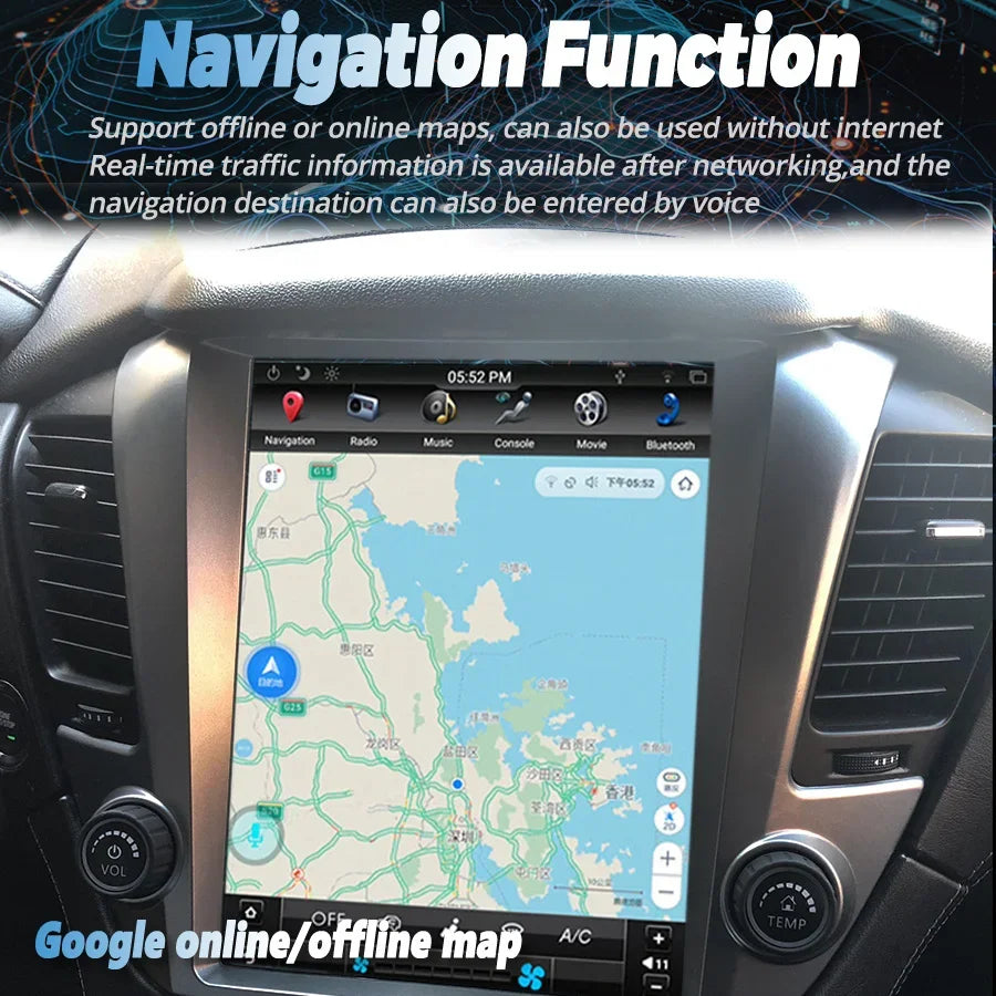 For Chevrolet Tahoe/Suburban/GMC/Yukon 2015-2020 Car Multimedia Player Android Intelligent GPS Navigation Carplay
