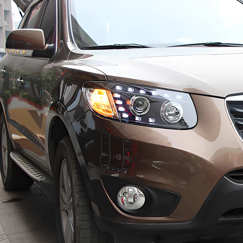 Car Front Lamps for Hyundai Santa FE Ix45 2006-2013 LED Auto Headlights Assembly Upgrade High Quality Projector Lens Accessories