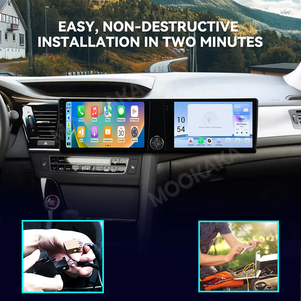 Dual 10.1" Android Multimedia Player for Honda Accord 2014-2017 – CarPlay, GPS Navigation & Backup Camera Support