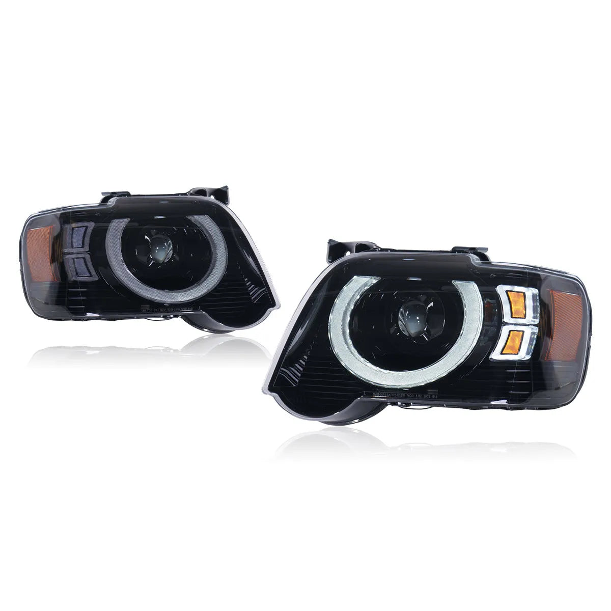 TYPY LED Headlights for Ford Explorer 2006-2010 – Defender Style Headlight Assembly with DRL &amp; Turn Signals
