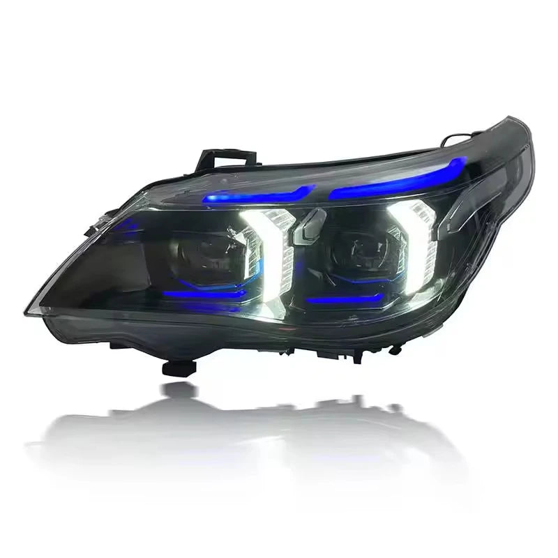 JY High Quality 12V Car Headlight Modification for 5 Series E60 2005-2010 Yellow-White DRL Color Switchable