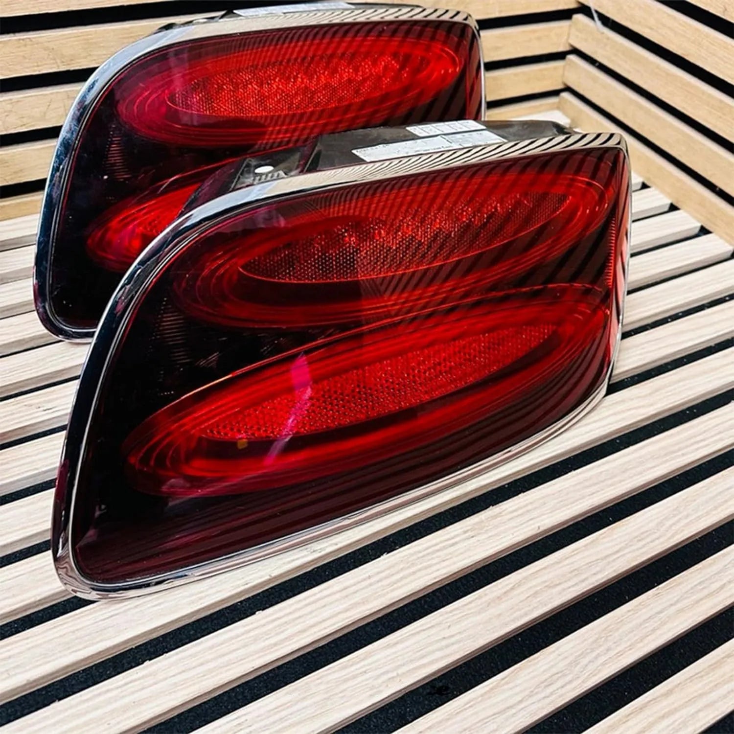 Smoke Tail Light Assembly Pair for Bentley Continental GT (2012–2017)