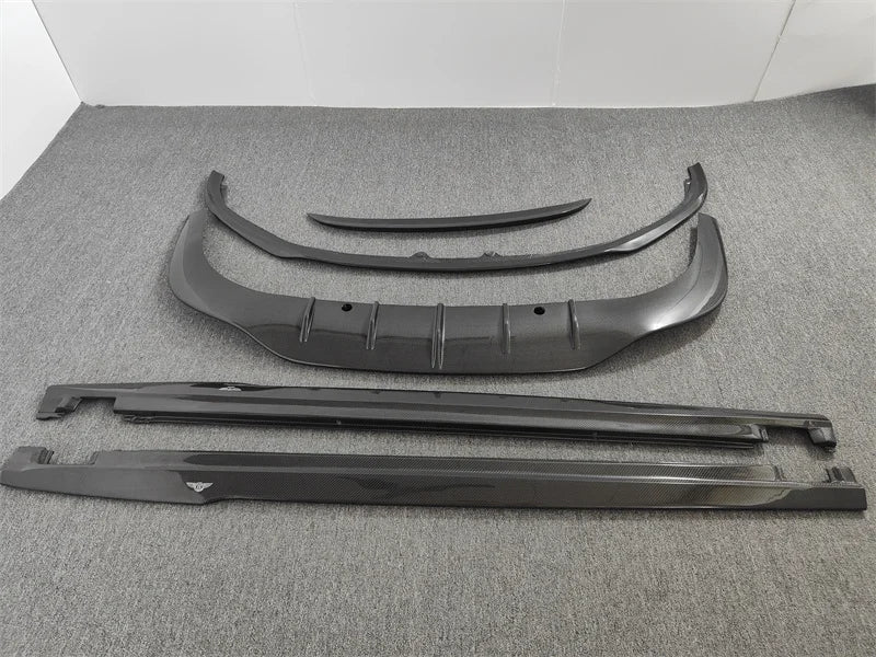 W12 Style Carbon Fiber Body Kit for Bentley Continental GT (2015–2017) | Front Lip, Side Skirts, Rear Diffuser &amp; Spoiler