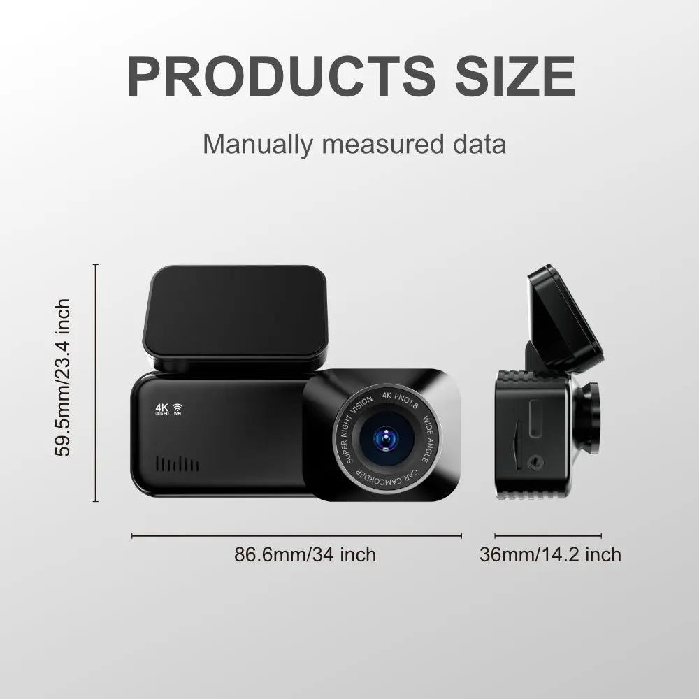 Driving Recorder Night Vision High Definition 4k 5Gwifi Night Vision 4K HD Dash Cam 5G WiFi New Model Car Accessory