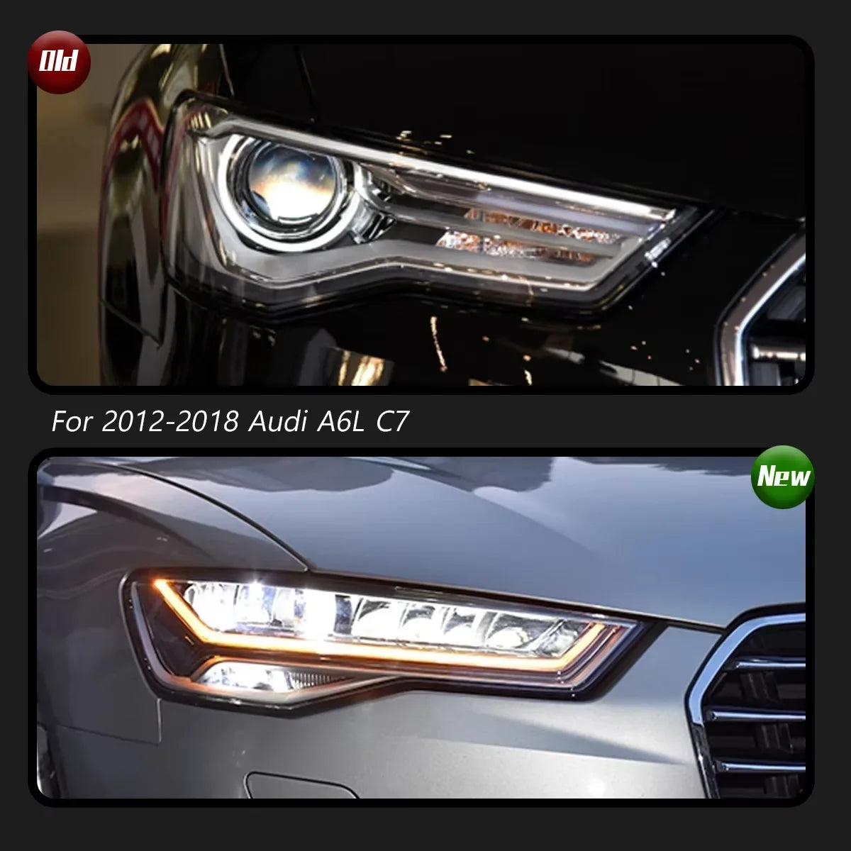 LED Projector Headlights for Audi A6 C7 (2012–2018)