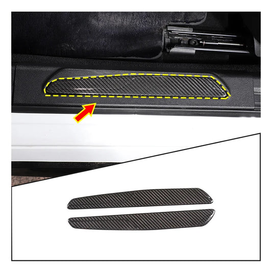 Real Carbon Fiber Door Sill Trim Covers for Alfa Romeo Giulia (2015–2020) – Luxury Interior Upgrade