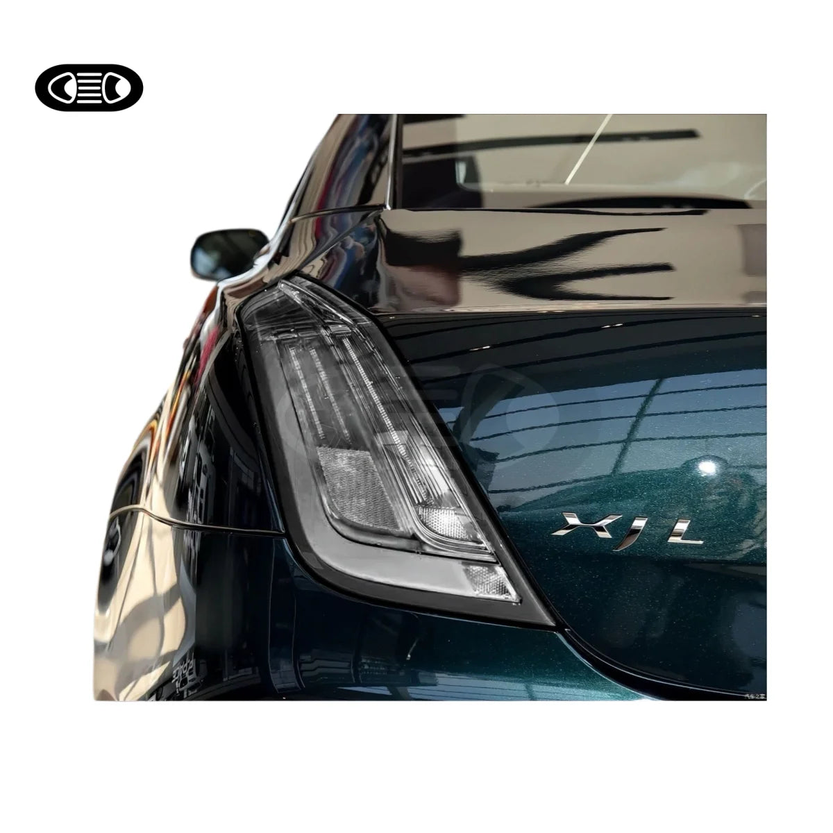 TUZHIHAO Black LED Transparent Tail Lights for Jaguar XJL Venom Series
