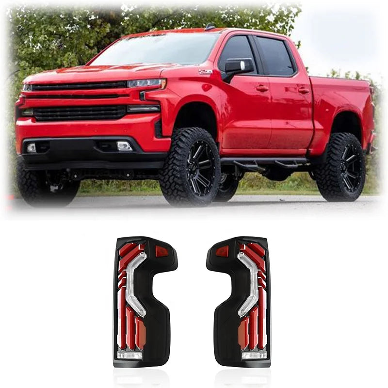 Spedking Taillight LED Tail Lights for Chevrolet Silverado 1500HD 2500HD 3500HD Taillight Tail Lamp