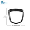 Real Carbon Fiber Interior Logo Badge for Fiat 500 &amp; Abarth 595 (2008-2023)