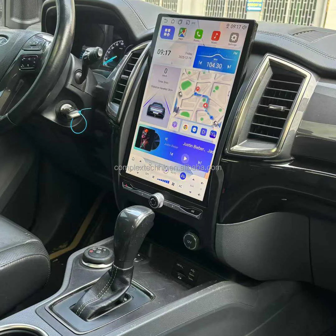 14.5" Android 13 Vertical Screen Stereo for Ford Ranger &amp; Everest 2016-2020 – Wireless CarPlay &amp; GPS Navigation