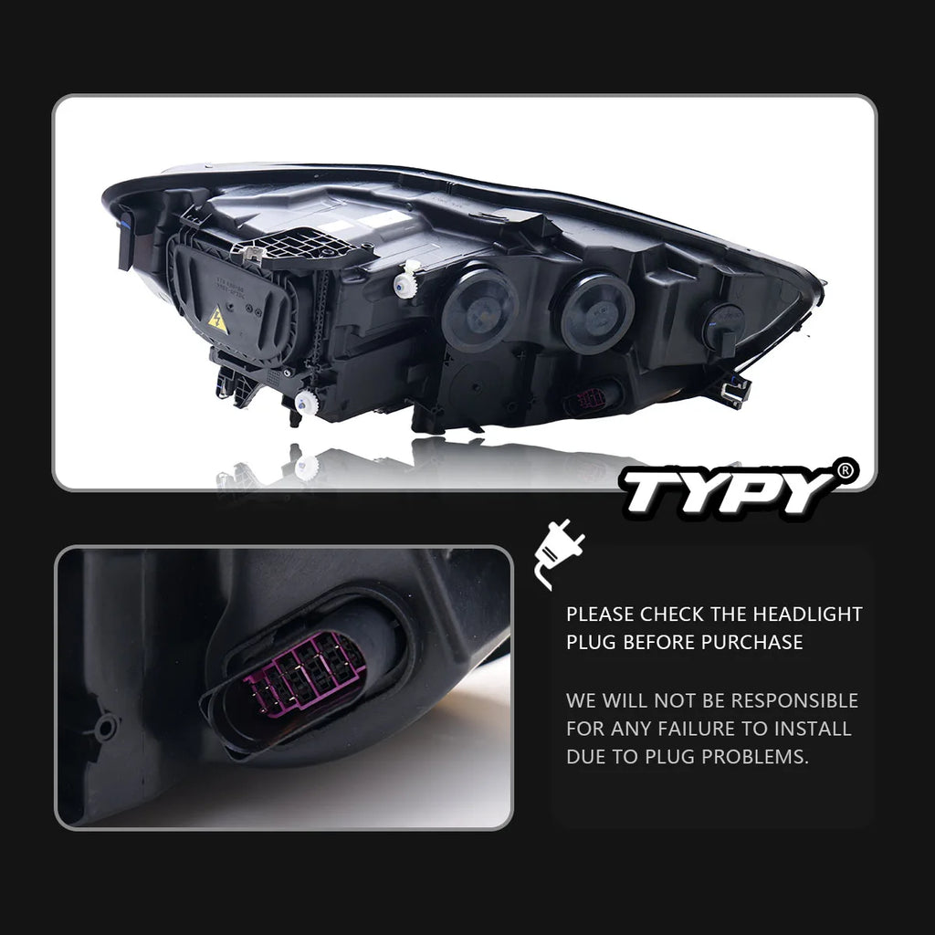 LED Headlight Assembly for Audi A6 (2012–2015) – Premium Upgrade Replacement Headlamp