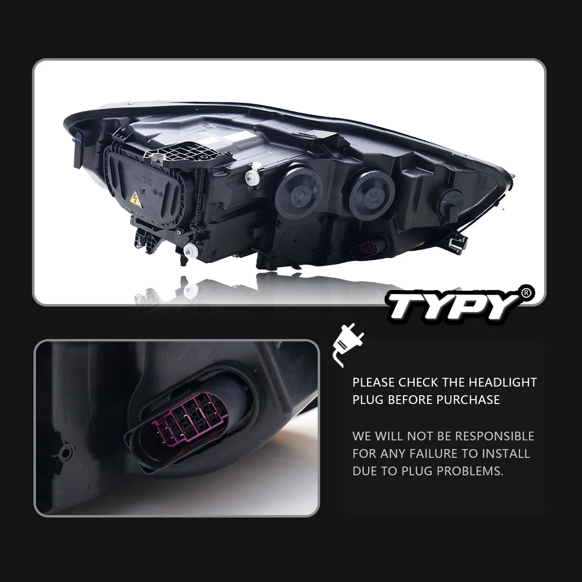 LED Headlight Assembly for Audi A6 (2012–2015) – Premium Upgrade Replacement Headlamp
