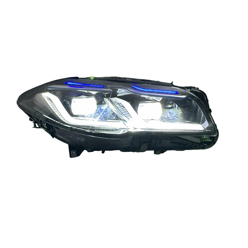 SJC Car Parts LED Headlights for BMW 5 Series F10 F18 2010-2017 520i 525i 530i 528i Headlamp Upgrade Dual-color Front Lights