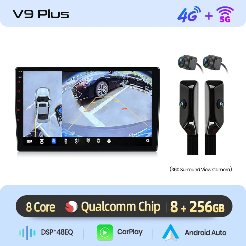 Junsun Qualcomm Chip Android Car Radio for KIA Sportage 4 QL 2016-2018 Apple CarPlay Stereo 360 Camera 1.8 Ghz