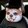 Dog Cat Car Neck Pillow Seat Belt Shoulder Pad Car Neck Pillow Travel 3D Animal Neck Cushion Universal Car Accessory Cartoon