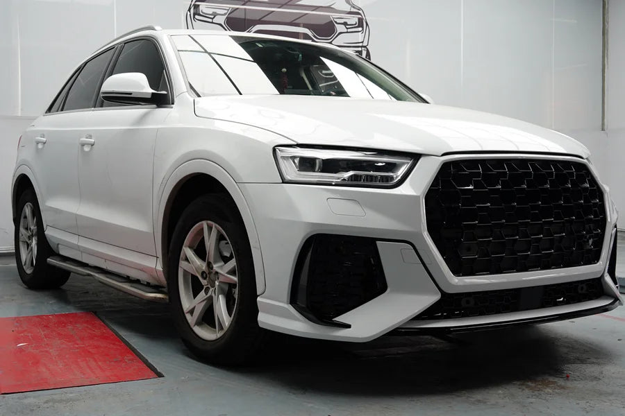 RSQ3 Style Front Bumper Body Kit with Black Grille for Audi Q3 &amp; SQ3 (2013-2018)