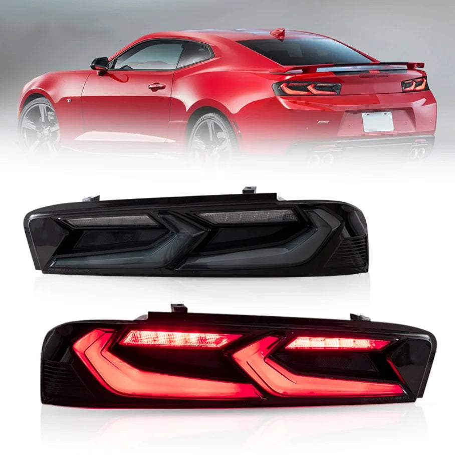 2016-2018 Chevrolet Camaro LED Tail Lights Sequential Rear Lamp New Red