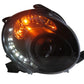 LED Angel Eyes Headlights for Fiat 500 2007-2014 – DRL Projector Headlamp Upgrade