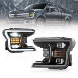 VLAND Full LED Headlights for Ford F-150 2018-2020 – Sequential Turn Signals & LED DRL