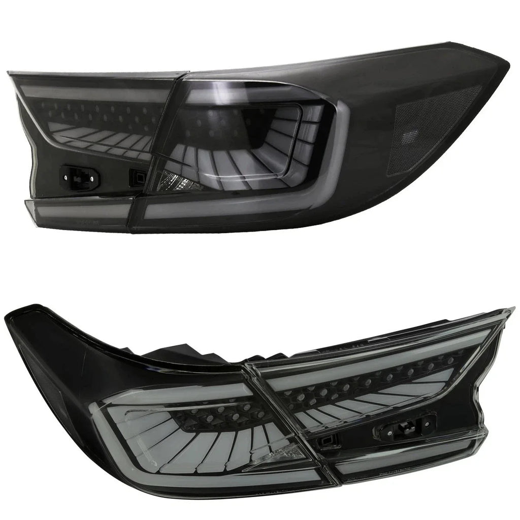 Black/Smoke Sequential LED Tail Lights for Honda Accord Sedan 2018-2022 – Dynamic Turn Signals & Premium Rear Lamp Upgrade