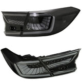 Schwarze/Rauch Sequential LED-Rücklichter für Honda Accord Limousine 2018-2022 – Dynamische Blinker & Premium Rücklampen-Upgrade