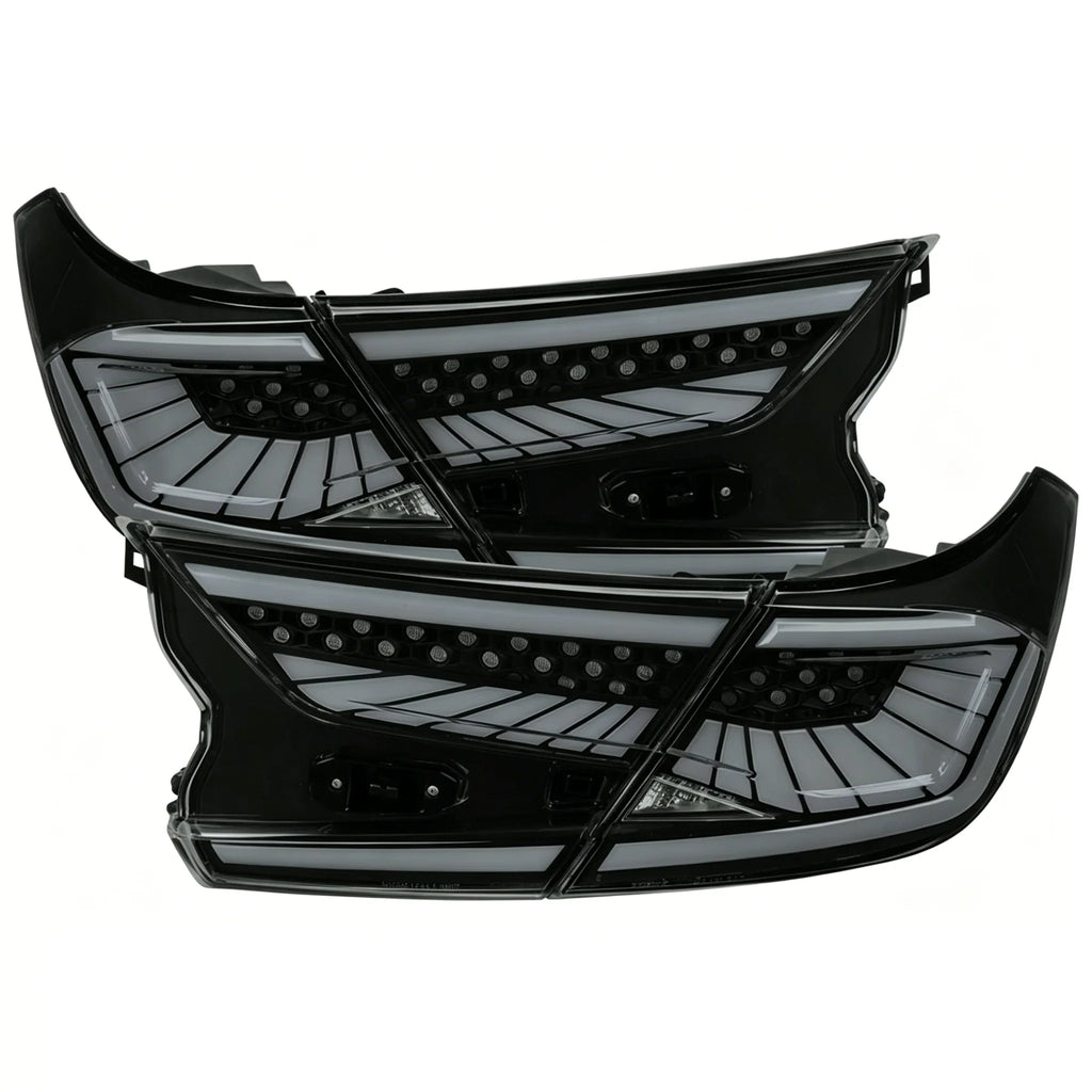 Black/Smoke Sequential LED Tail Lights for Honda Accord Sedan 2018-2022 – Dynamic Turn Signals & Premium Rear Lamp Upgrade
