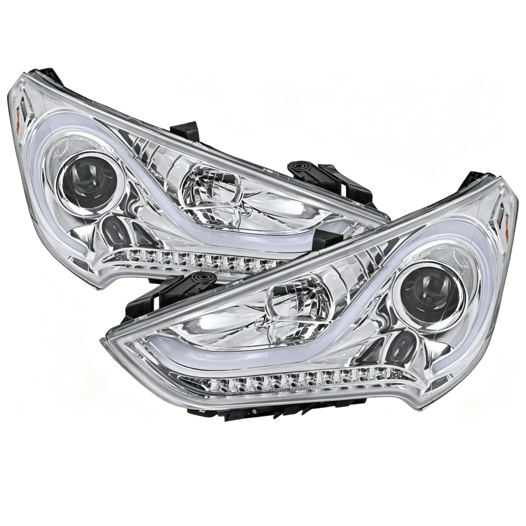 LED Projector Headlights for 2012-2017 Hyundai Veloster Clear Sequential Signal
